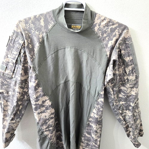 Massif Army Combat Shirt Mens Large Digital Camo Performance Tactical Gear
