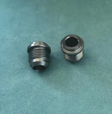 Male Billet 1018 Mild Steel Weld on/Weld in Fitting Bung AN10 -10AN Qty: 2