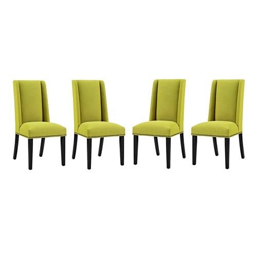 Dining Side Chair Set of 4 Modern Nailhead Trim – 10 Fabric colors - Picture 48 of 51