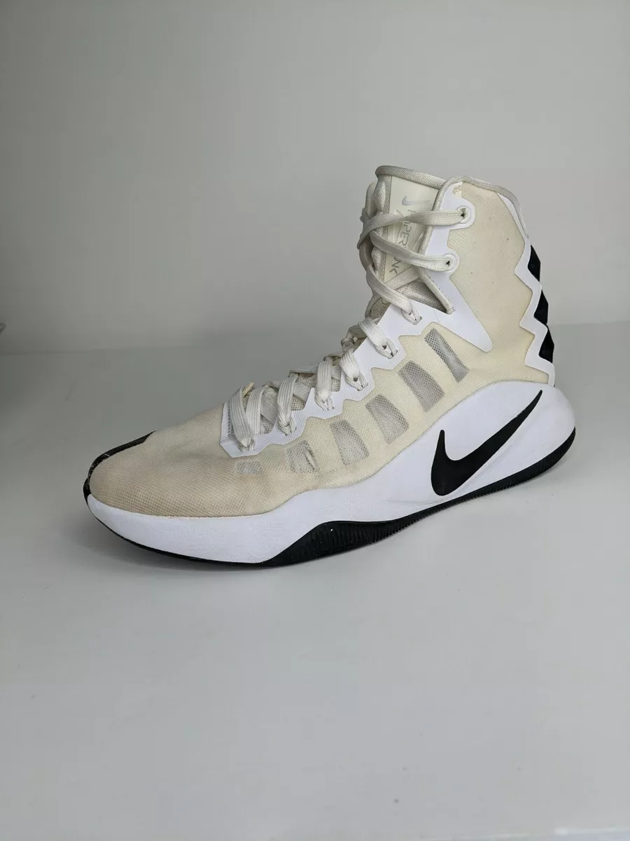 Nike Zoom Hyperdunk 2016 TB Mens 8.5 Basketball Shoes 844368-100 White/Blk