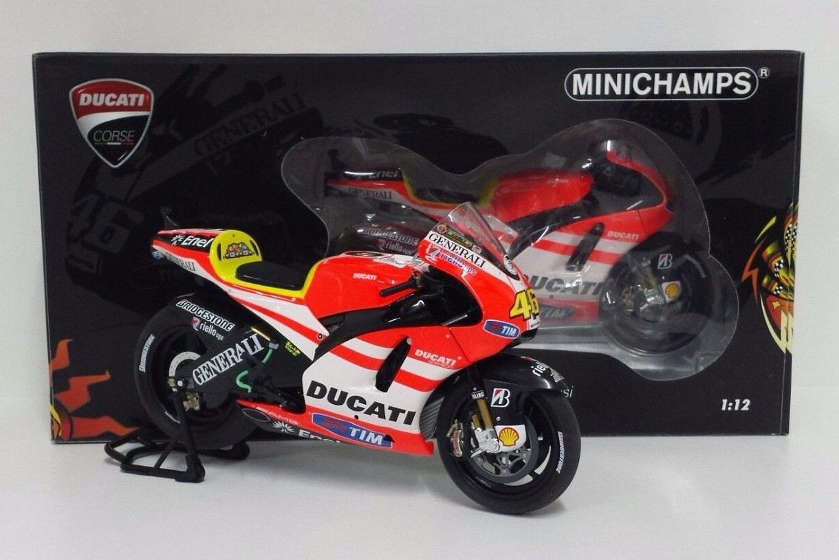 MINICHAMPS VALENTINO ROSSI 1 12 MODELLINO DUCATI DESMOSEDICI GP11 MOTOGP 2011 MINICHAMPS VALENTINO ROSSI 1 12 MODELLINO DUCATI DESMOSEDICI GP11 MOTOGP 2011