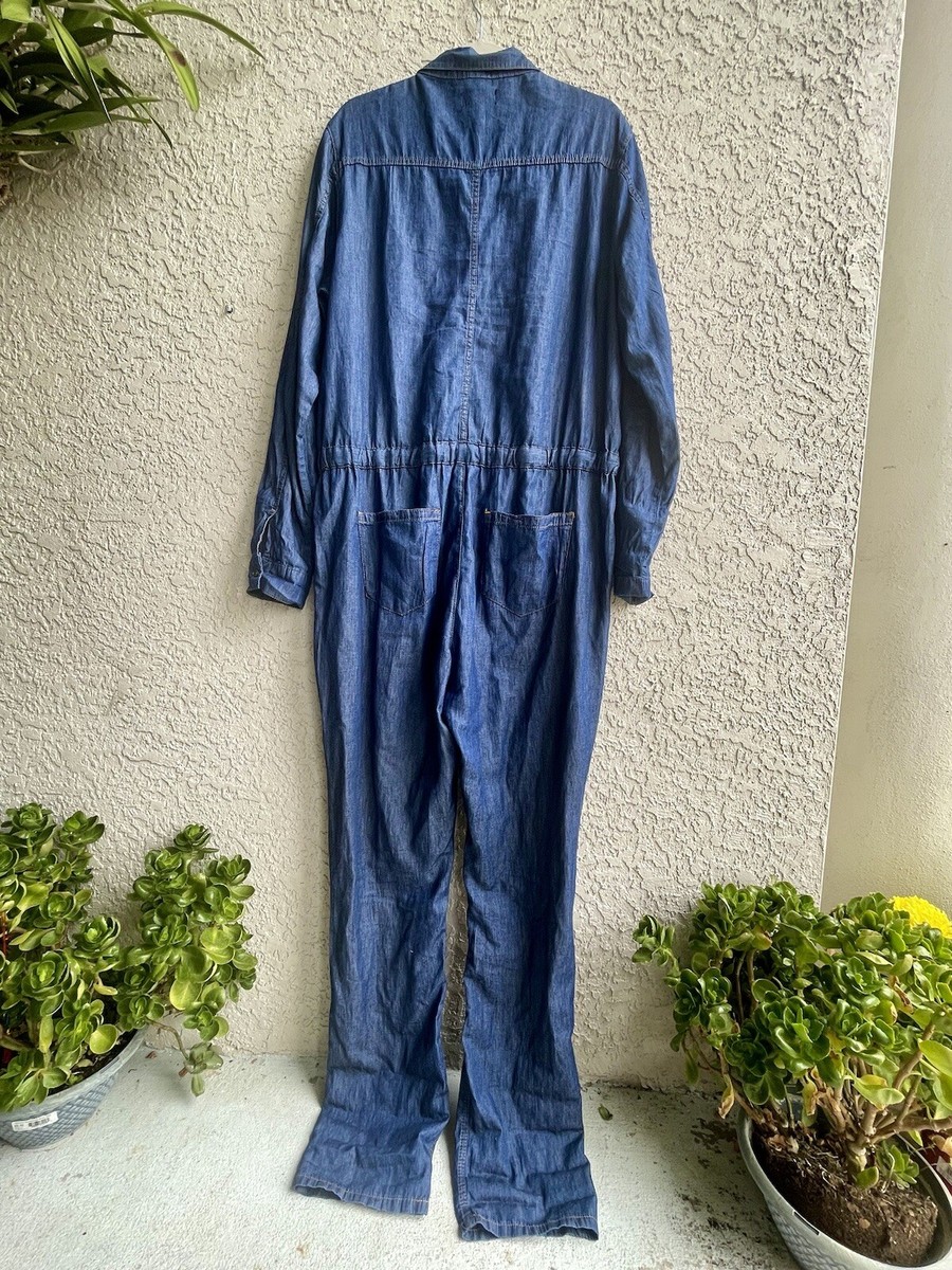 【＆her】アンドハー Voil Chambray All in one Chambray Halter Jumpsuit
