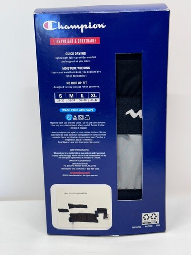 Champion Men's Boxer Briefs MEDIUM M 32-34" NEW 4 PACK - Picture 4 of 4