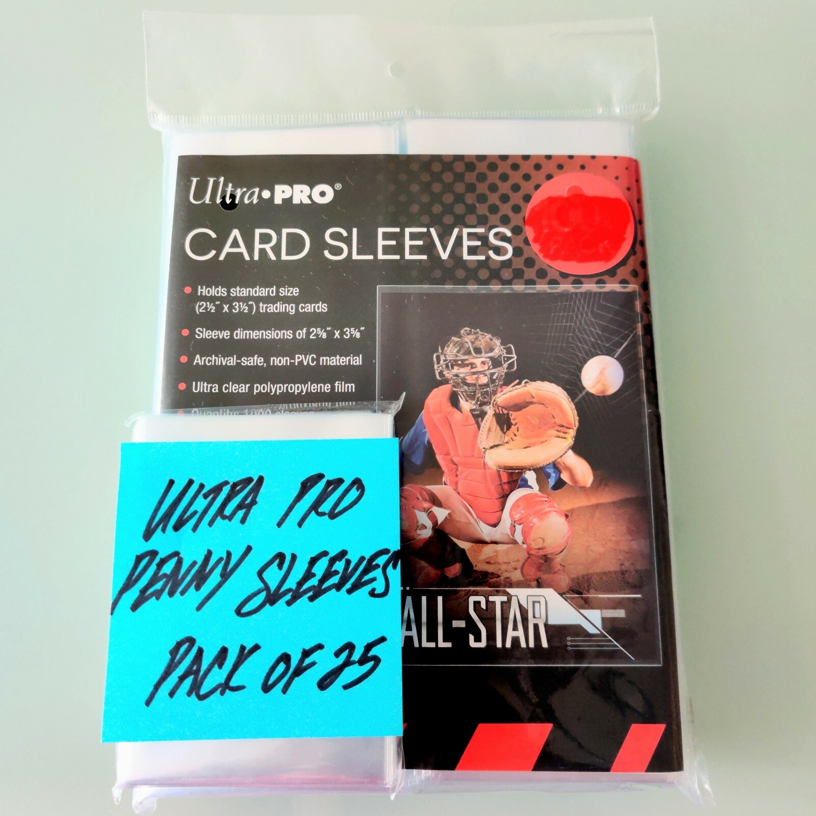 Ultra Pro Penny Card Sleeves (25 ct) Soft Standard 25/8" x 35/8