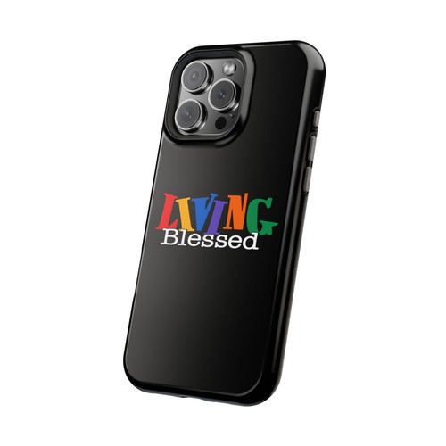 Magnetic Tough Cases - Colorful 'Living Blessed' Design, Phone Protection, Gift - 第 39/105 張圖片
