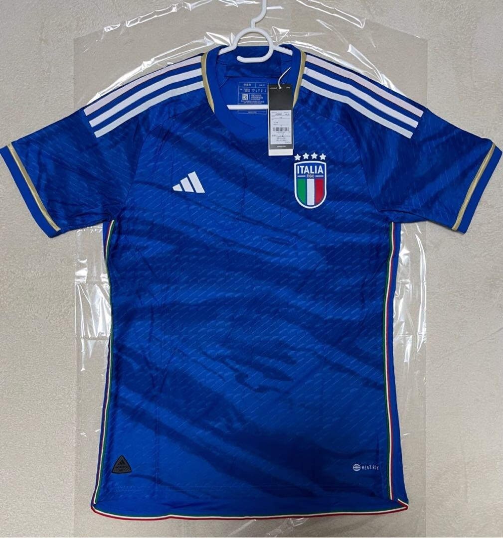 2023 Men's Adidas Italy Authentic Home Jersey Football Soccer Size