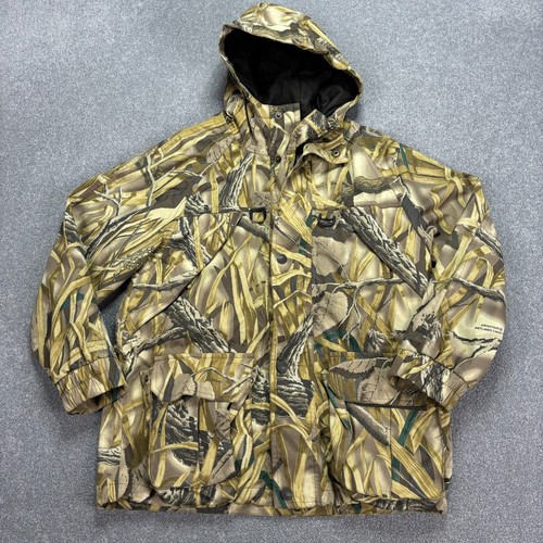 Realtree Jacket Womens Medium Brown Work Wear Hunting Camo Hood Insulated Lady - Picture 1 of 11