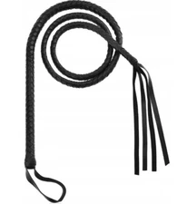 6,2 Feet Extra Long BDSM Whip – 190cm Leather Bullwhip for Fetish & Play