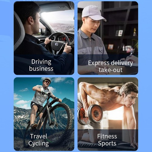 Bluetooth 5.2 Headset Wireless Earbuds Mini Earphones Stereo Headphones Ear Hook - Zdjęcie 18 z 18