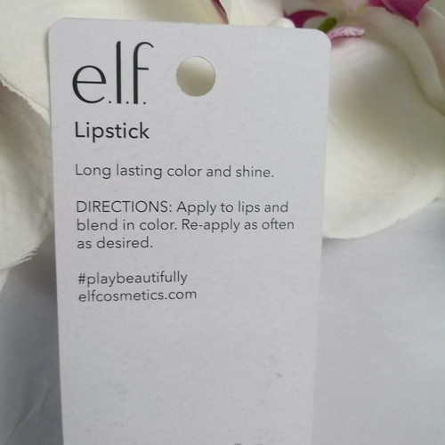 E.L.F. Lipstick NEW Long Lasting Color & Shine Sociable Shade No Animal Testing - Picture 8 of 9