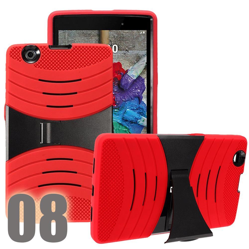 Shockproof Hybrid Heavy Duty Combo Stand Box Hard Case Cover For 7 Inch Tablet