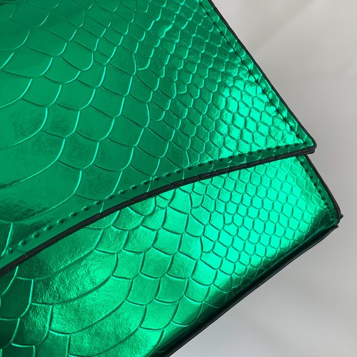Mujeres Bandolera Brillante PU Cocodrilo Cartera Bolsos Solapa para Regalo de Cumpleaños Lo último - Imagen 11 de 15