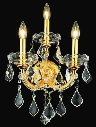 Wall Sconce Light Fixture with Asfour Crystal Bedroom Bathroom Dining Room 22" - Picture 3 of 3