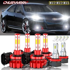 For Chevy Malibu 2006-2012 6x Combo Led Headlight Hilo Fog Light Bulbs 6000k