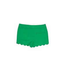 Crewcuts Green Scalloped Hem Shorts