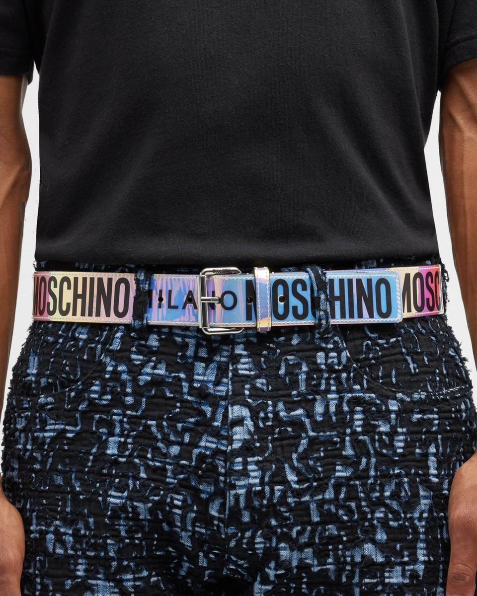 ベルト Moschino Belt With Pearls Moschino Black Belt with Silver Logo Letters – David Lawrence