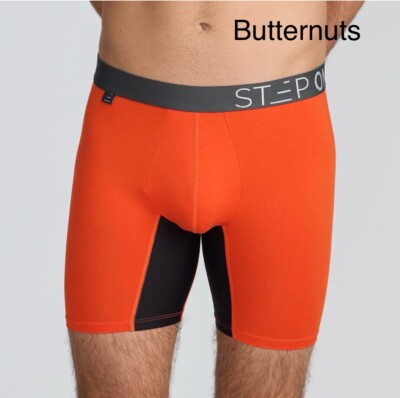 Step One boxer briefs no fly, longer leg design. Limited edition bright colours