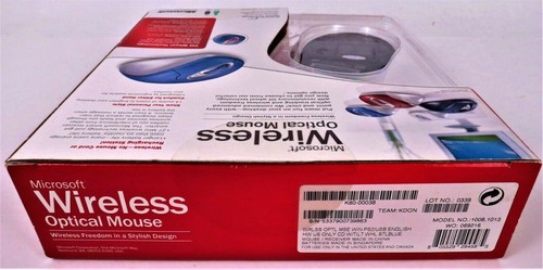 Microsoft Wireless Optical Mouse Part No. X09-49261 Tilt Wheel - USB NEW Sealed - Picture 3 of 6