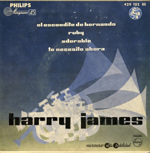 HARRY JAMES / Hernando's Hideaway / PHILIPS 429 102 BE Press Spain 1958 EP VG+ - Foto 2 di 5
