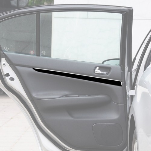 Cubierta de panel de puerta trasera interior negro piano 2 piezas para Infiniti G37 2010-2013 - Imagen 6 de 11