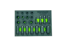 VIM Tools IMPACT622 22 Piece 3/8? Drive SAE Impact Socket Set