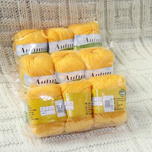 Venta AIP 9 bolas X50gr hágalo usted mismo hilo de tejer a mano mantas suaves lana seda terciopelo 16 - Imagen 15 de 15