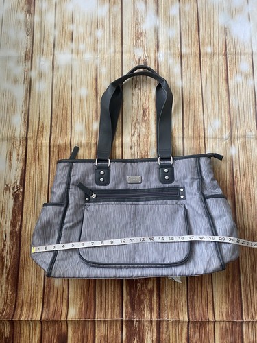 Carter’s Essence Gray Hues Rainfall Diaper Bag Tote Extra Large Baby Product - Picture 8 of 12