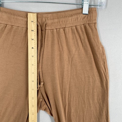 Nuuds Pajama Set Top & Pants Womens Size XS Brown Crewneck Pull On Bottoms - Picture 15 of 22