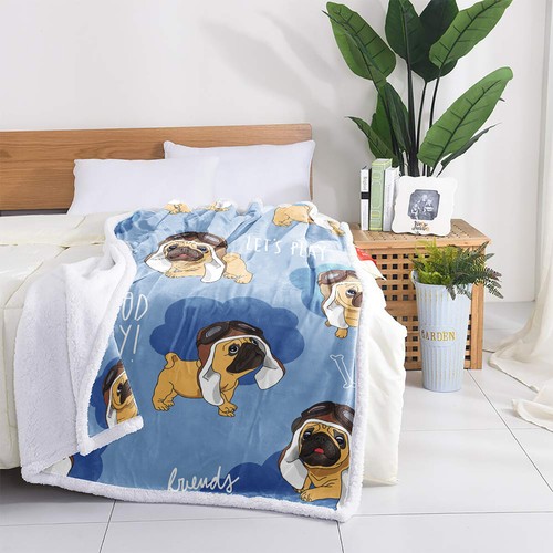 Animal Blanket Horse Wolf Tiger Unicorn 150x200cm Plush Soft Sofa Throw Rug Warm - Picture 113 of 167