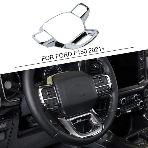Cubierta de volante cromada decoración para accesorios Ford F150 2021-2023 - Imagen 2 de 9