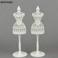 2sets lot 1/6 Doll 11.5" Doll Display Holder Dress Clothes Gown Mannequin Model