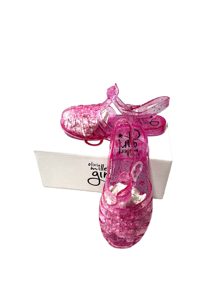 Sandalia Olivia Miller Niña Rosa Jalea Puntera Cerrada Talla 8 NUEVA CON ETIQUETAS Foto 2 de 4
