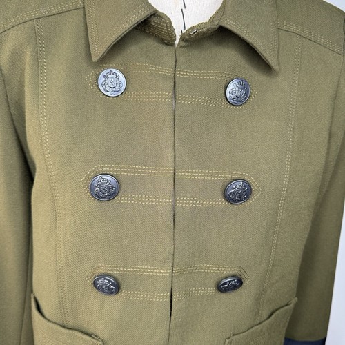 Loft Olive Green Military Blazer Jacket Coat Black sz 12 NWT Warm Office - Picture 4 of 14