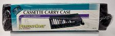 Discwasher Cassette Carry Case Perfect Case 15 Capacity Black Dual Zip Sealed