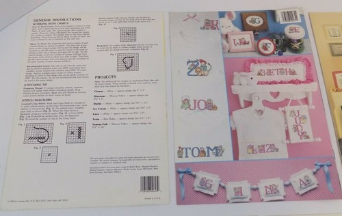 Lotto di 7 ~ vintage ~ disegni grafici arti per il tempo libero - volantino ~ punto croce e punto ago - Foto 6 di 11
