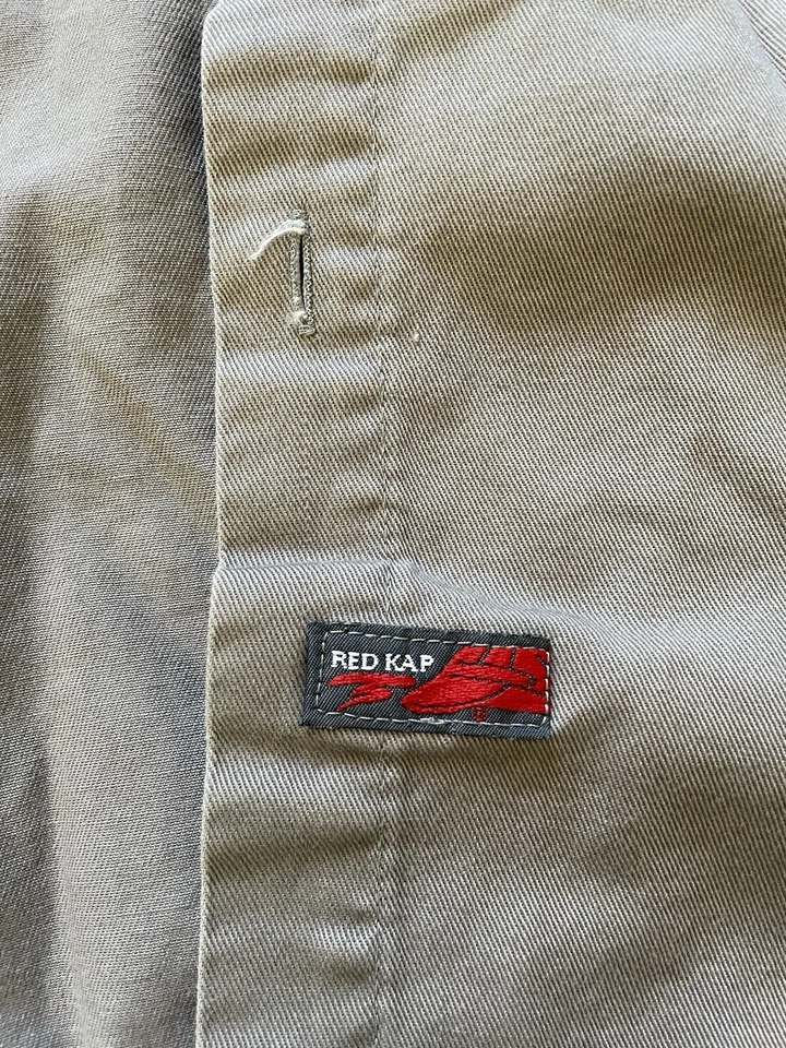 Vintage Red Kap Punk Reaper Death Goth Short Sleeve Work Shirt Mens Size XL - Image 3 of 4