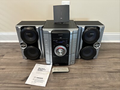 Sony MHC-GX250 System Game Sync Mixing/Video/Radio/3 CD Changer/Dual Tape Sub