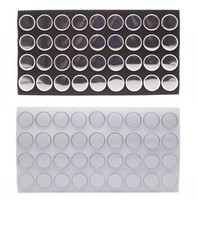 Gemstones, Beads Display Foam with 36 Acrylic Gem Jar Holders Tray Liner