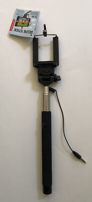Kikkerland US93 IPhone/Smartphone Fully Automatic SELFIE STICK Black - New