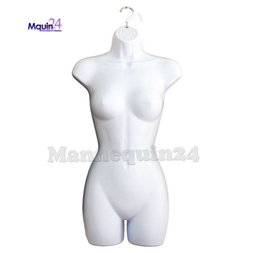 Mannequin Torso Body Dress Form Female & Toddler Set with Stand + Hanging Hook - Picture 5 of 9
