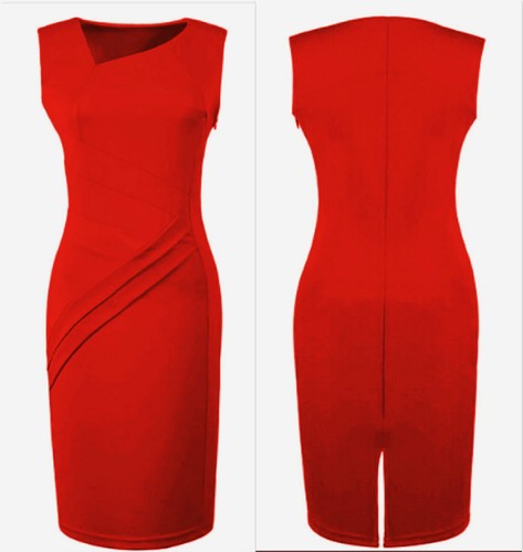 DS-B Ladies Women's Stylish Bodycon Business Cocktail Evening Party Dress - Picture 32 of 32