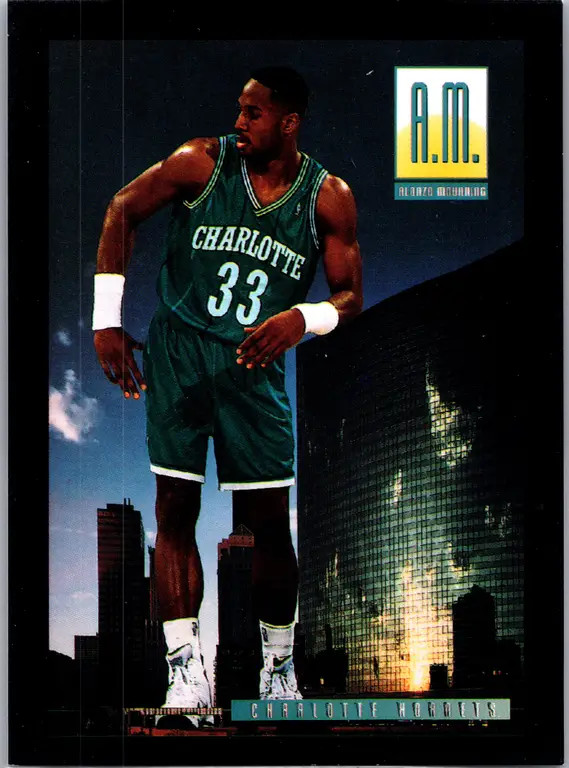 Alonzo Mourning #HS3 Basketball Cards 1993 Hoops Scoops trading card — raw and PSA graded price guide