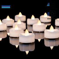 LED Teelichter 24 StüCk Flameless Batteriebetrieben Flackernd Warm White