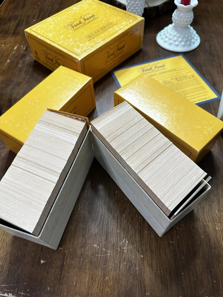 Vintage TRIVIAL PURSUIT GENUS II EDITION CARD subsidiary card set 2 - 1984 Cards - Image 4 of 4