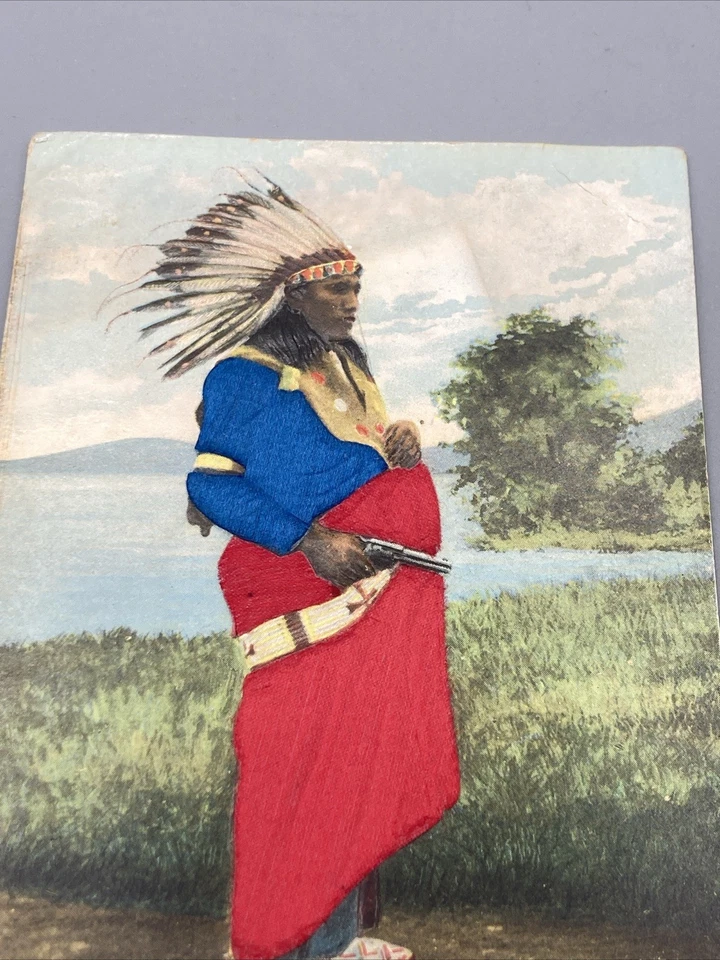 1907 USA Native American Postcard- Unused-*RARE* - Image 2 of 4