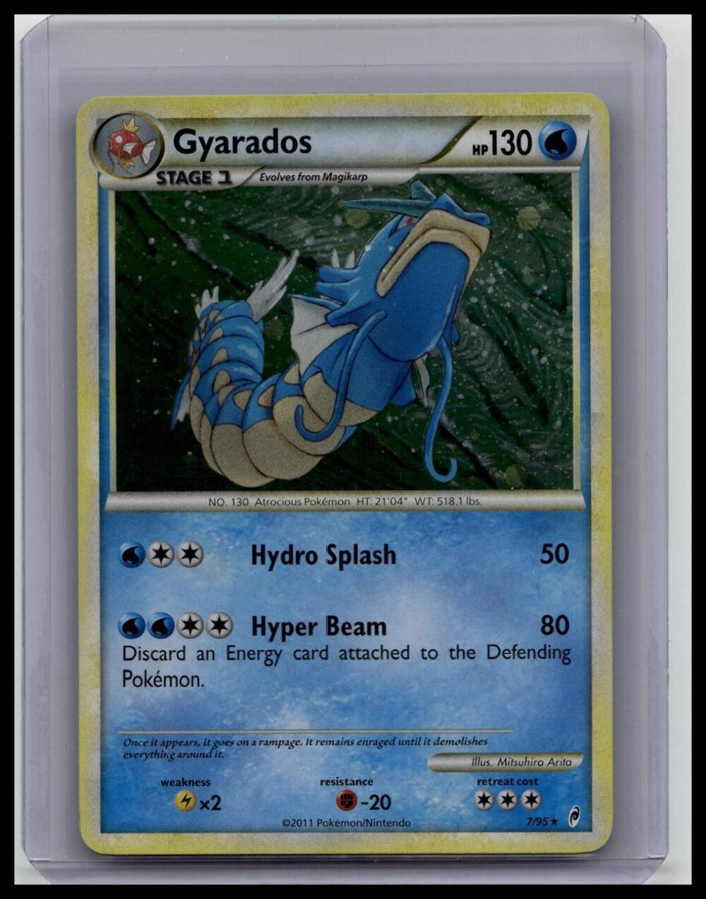 Pokemon Gyarados 7/95 Call of Legends Holo Rare Card