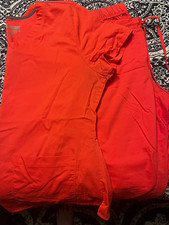 Grey's Anatomy by Barco Women's Scrub Set XL Orange Solid Poly/Rayon