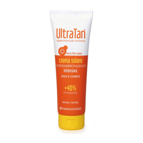 Farmaderbe Ultra Tan - Crema Intensiva +40% Superabbronzante Viso e Corpo, 125ml - Foto 1 di 1
