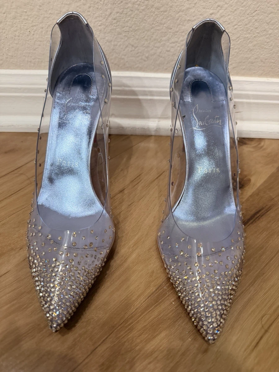 Christian Louboutin シルバー フラットシューズ Christian Louboutin Silver Shoes for Women for sale | eBay