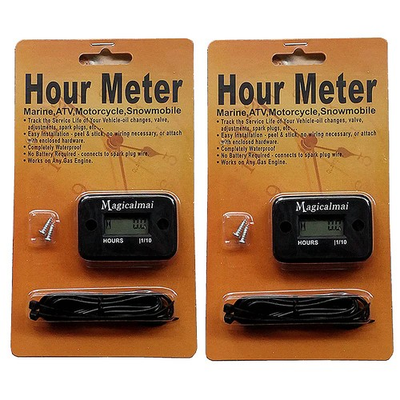#ad #ad 2pcs Inductive Hour Meter for Gas Engine Generator Lawn Mower Pressure Washer... $30.41